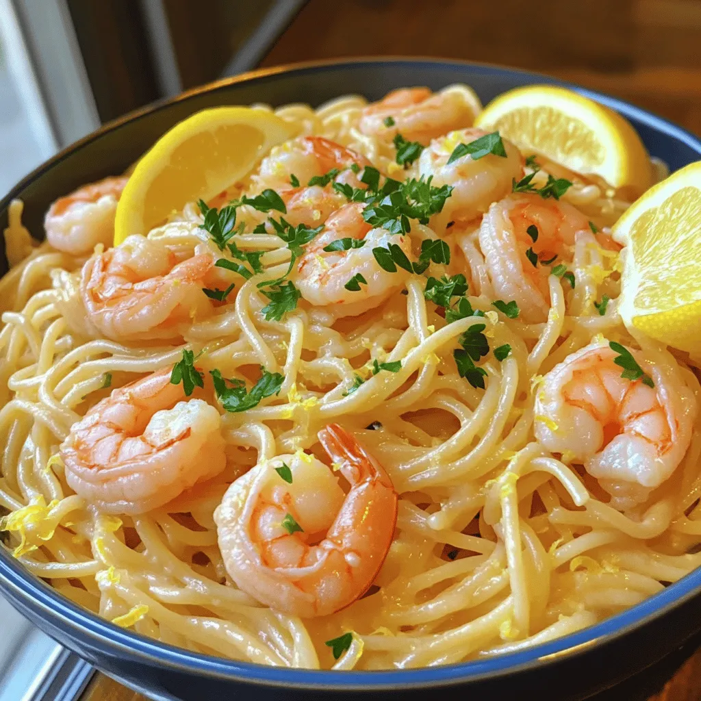 Lemon Spaghetti with Shrimp Easy and Flavorful Recipe