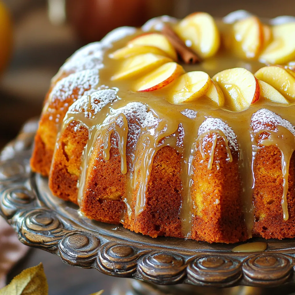 Irresistible Apple Cider Pound Cake with Glaze Recipe