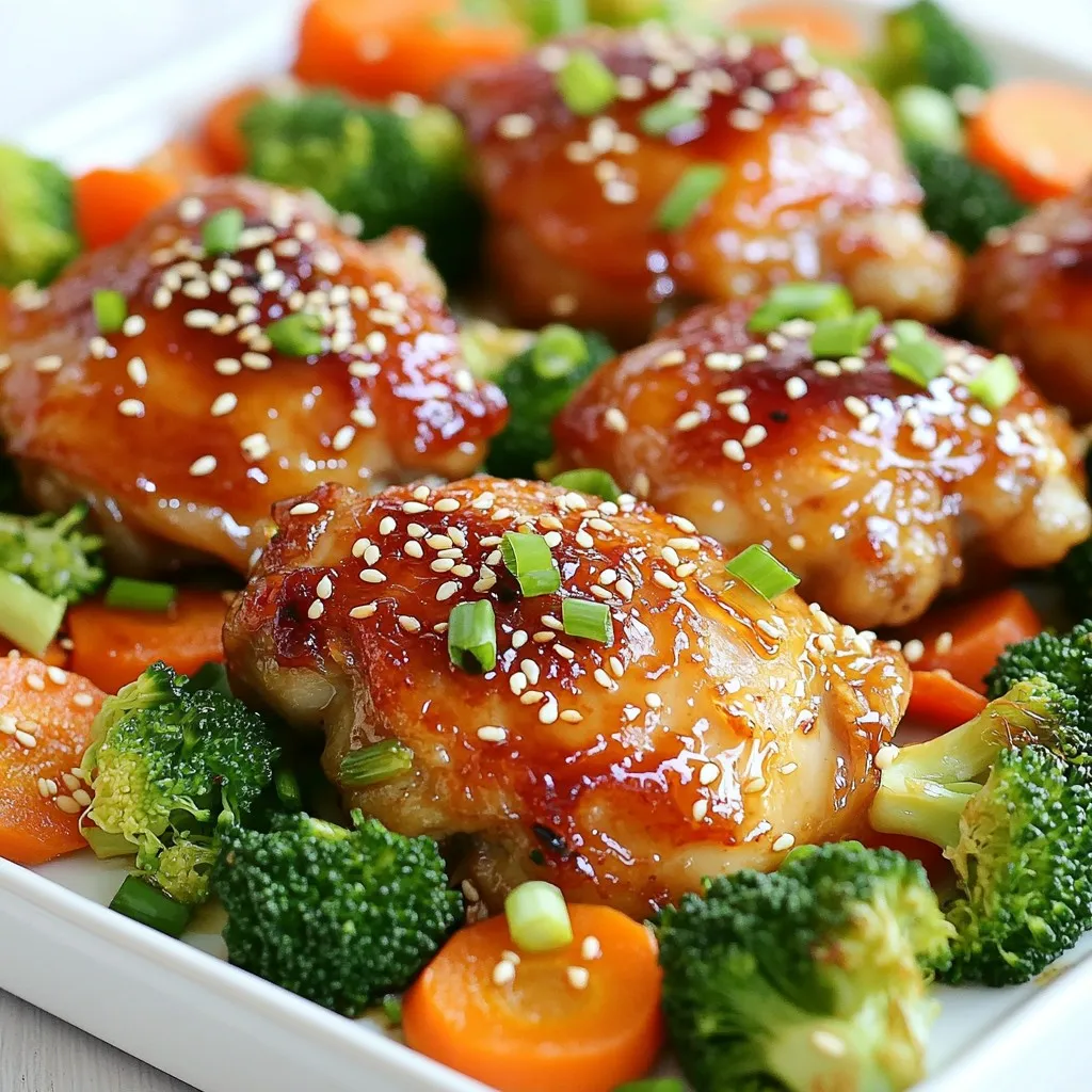 Sheet Pan Honey Garlic Chicken Flavorful One-Pan Meal