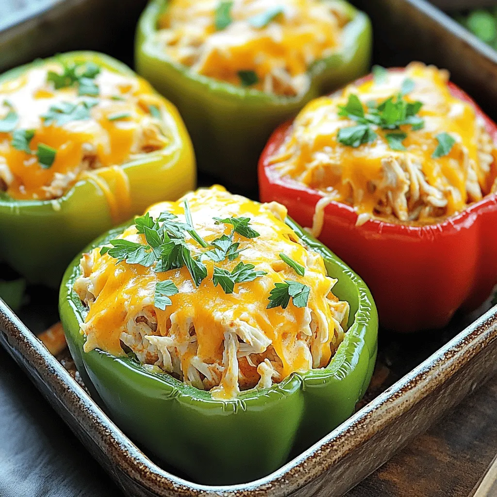 Buffalo Chicken Stuffed Peppers Tasty and Easy Recipe