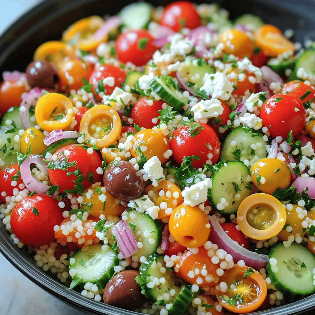 Mediterranean Couscous Salad Flavorful and Simple Meal