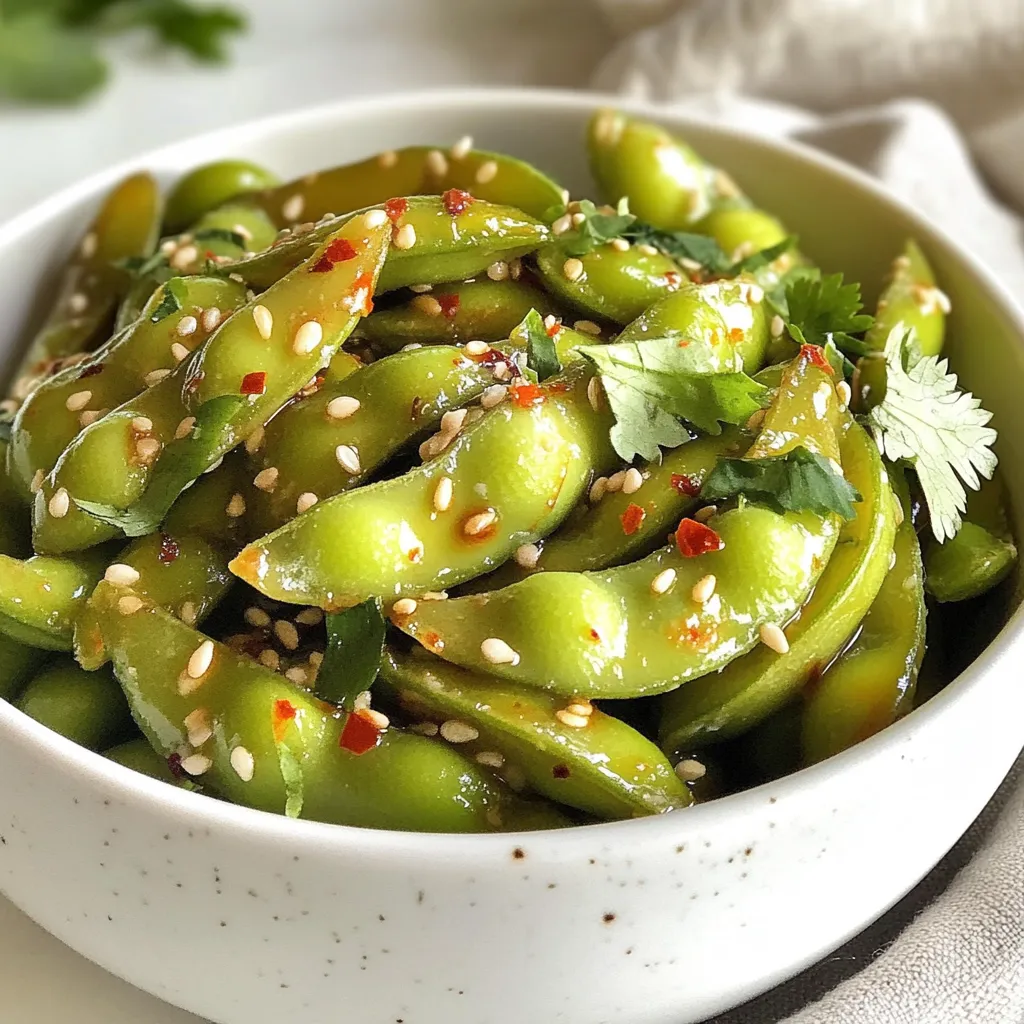 Spicy Garlic Edamame Flavorful and Easy Recipe
