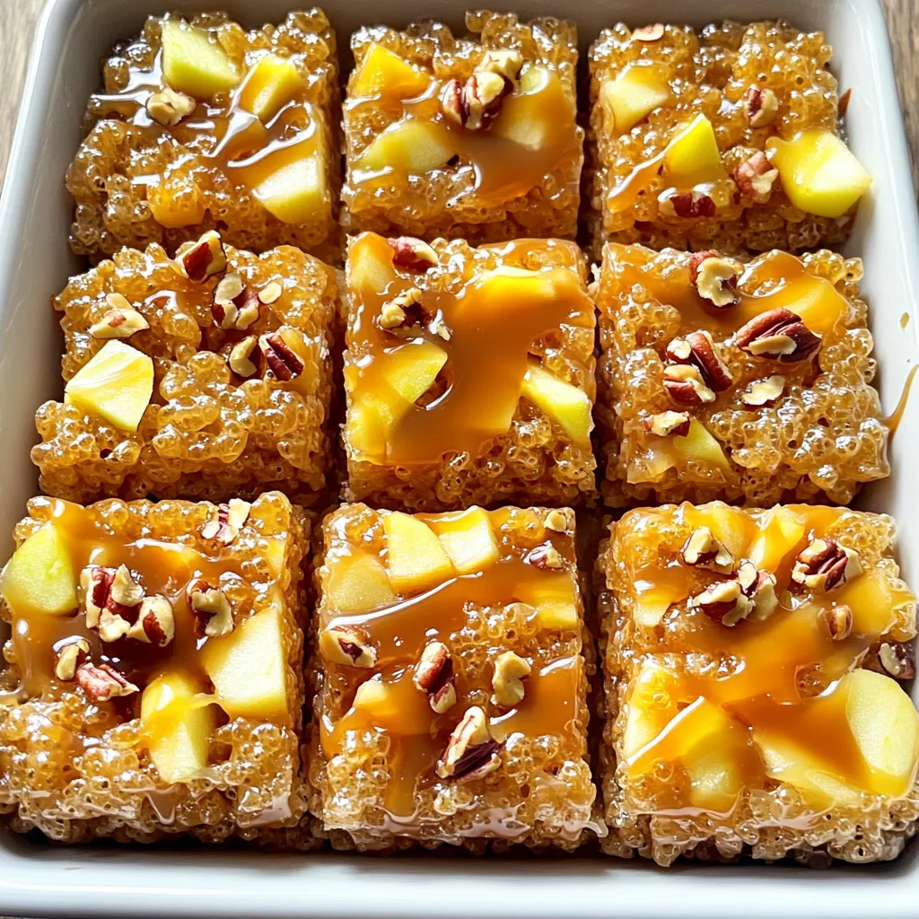 Caramel Apple Rice Krispie Treats Easy and Fun Snack