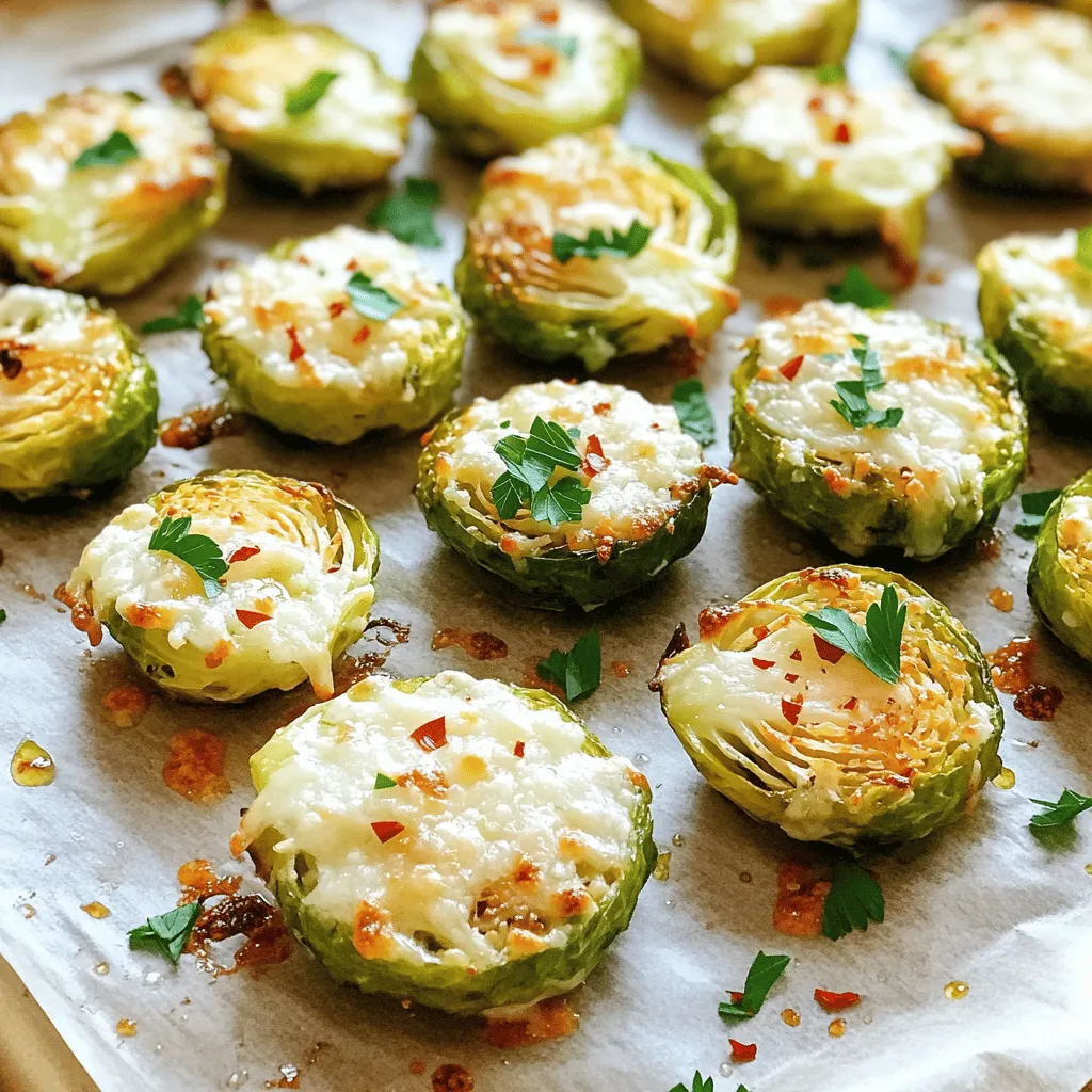 Garlic Parmesan Roasted Brussels Sprouts Crunchy Treat