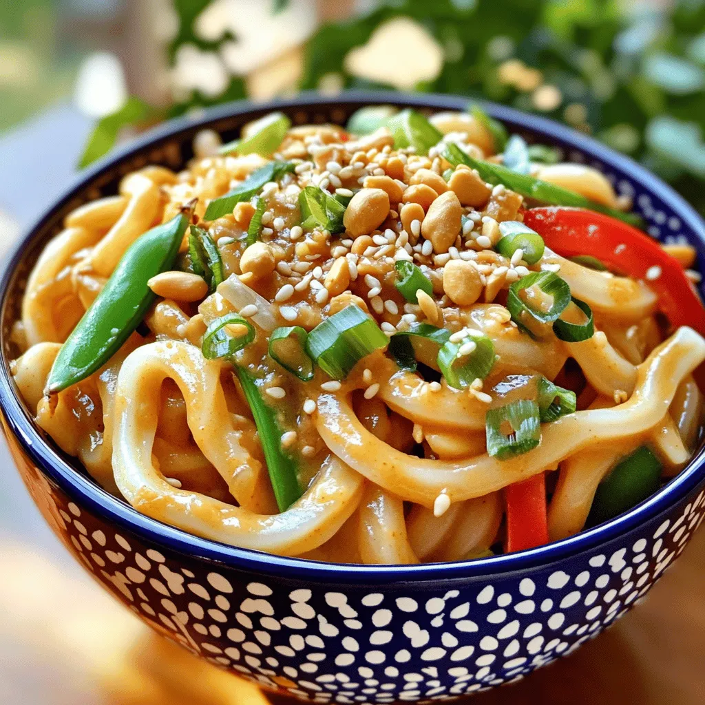 Spicy Peanut Udon Noodles Irresistible and Flavorful Dish