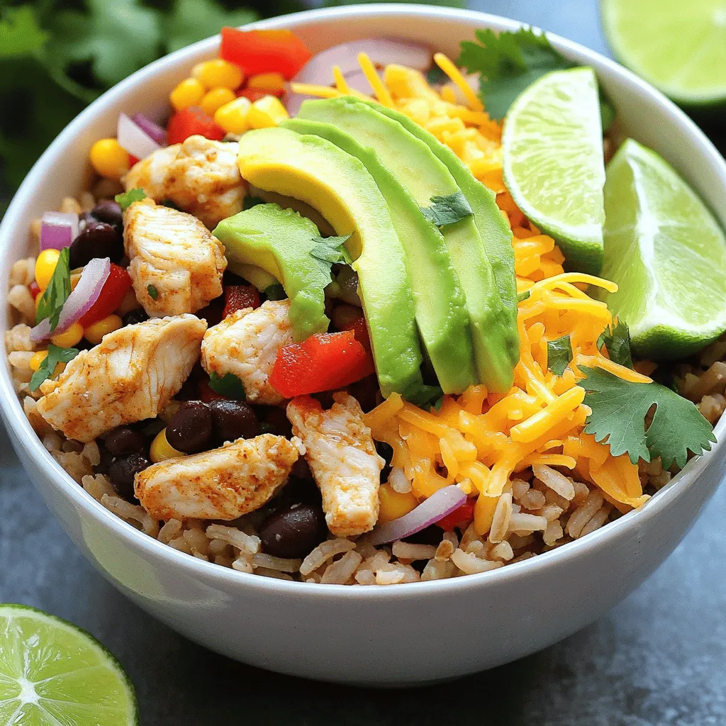 Chicken and Rice Burrito Bowl Flavorful Easy Meal