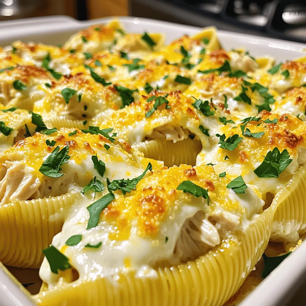 Irresistible Chicken Alfredo Stuffed Shells Recipe