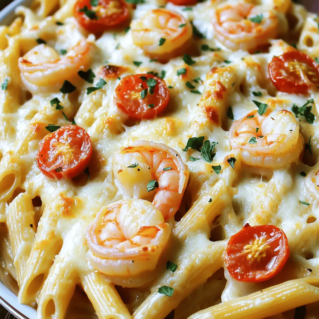 Savory Shrimp Scampi Pasta Bake Easy Family Dish