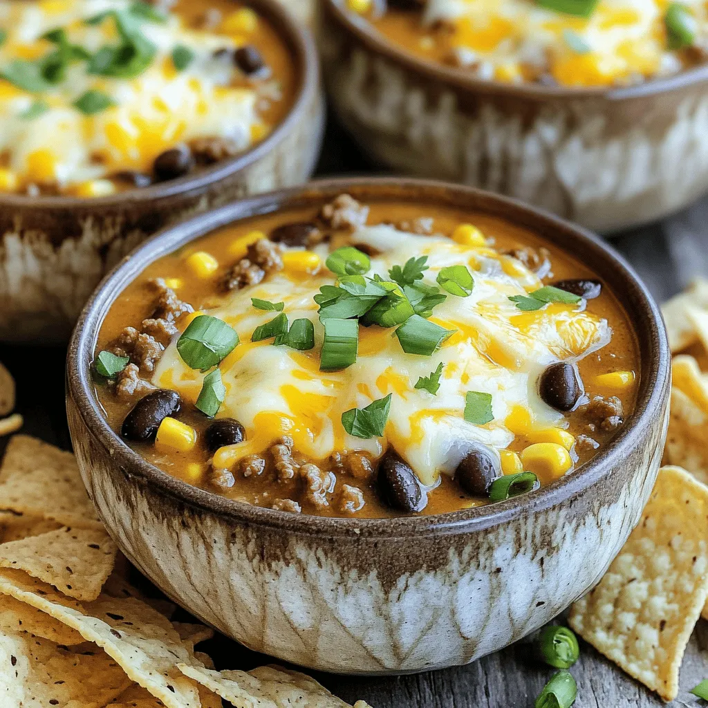 Slow Cooker Nacho Soup Flavorful Comfort Dish