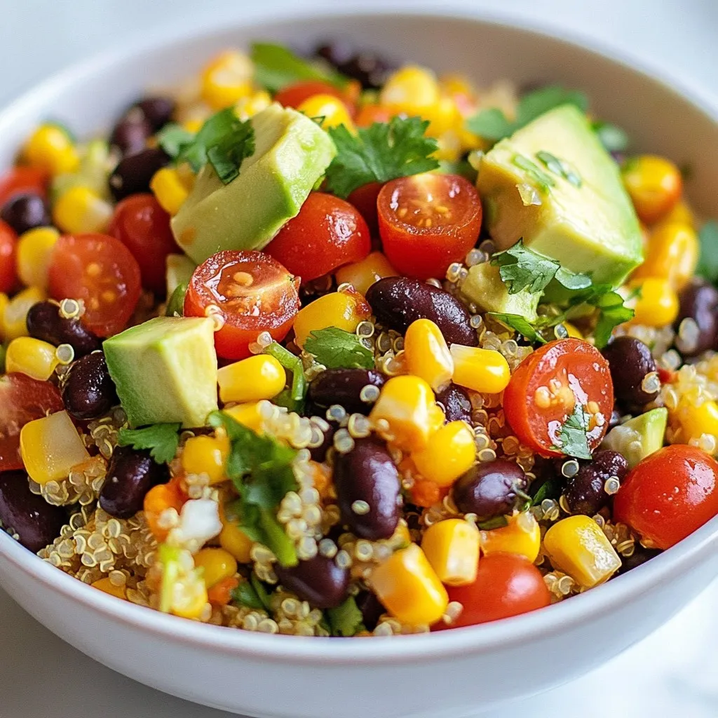 Black Bean Quinoa Salad Fresh and Flavorful Dish