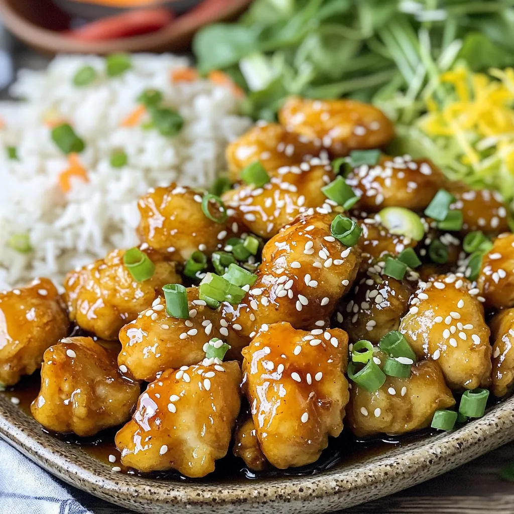 Air Fryer Crispy Honey Garlic Chicken Delight
