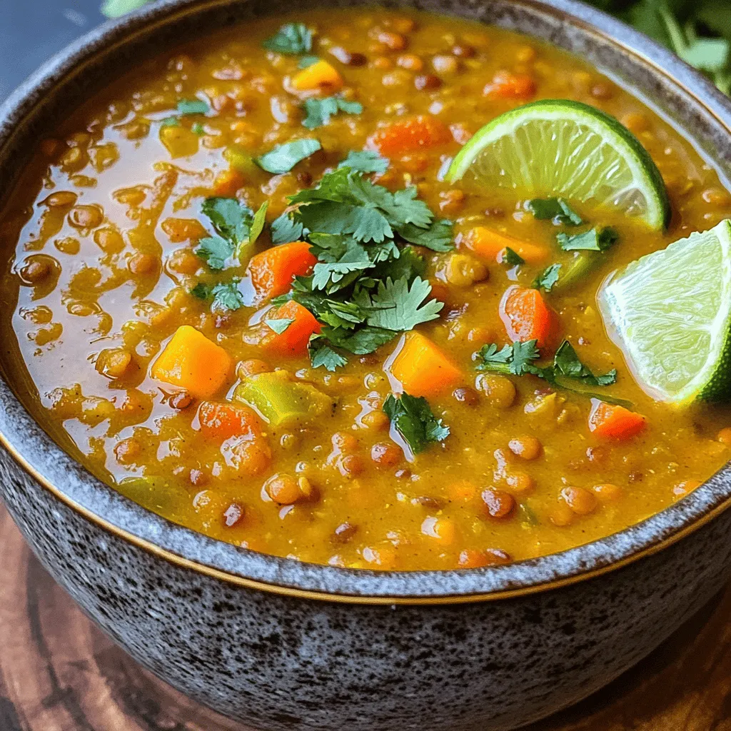 Coconut Curry Lentil Soup Flavorful and Simple Recipe