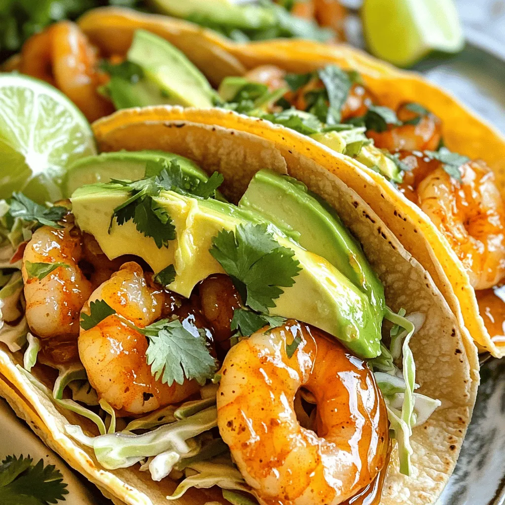 Sweet and Spicy Shrimp Tacos Tasty and Fun Meal