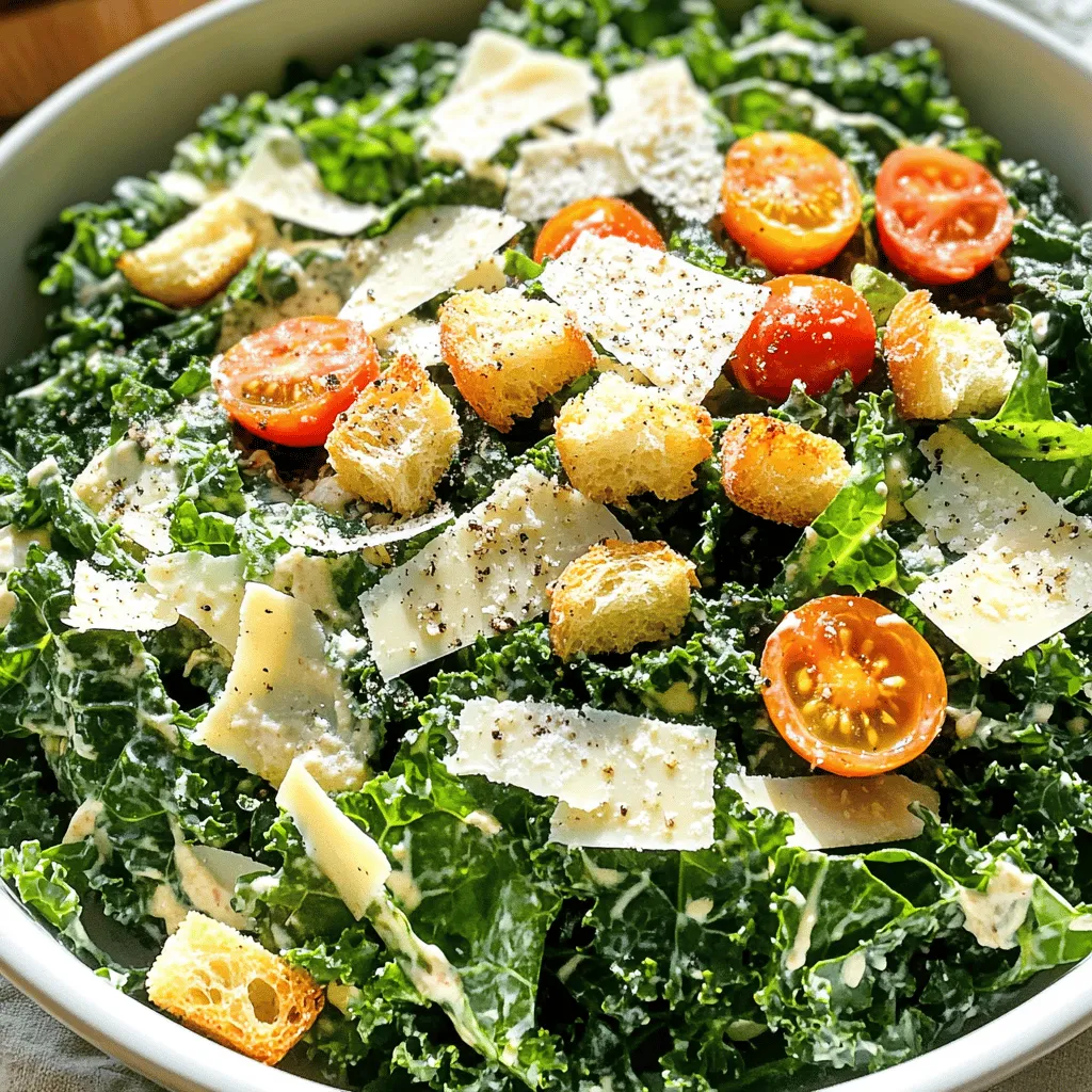 Kale Caesar Salad Flavorful and Nutrient-Packed Meal