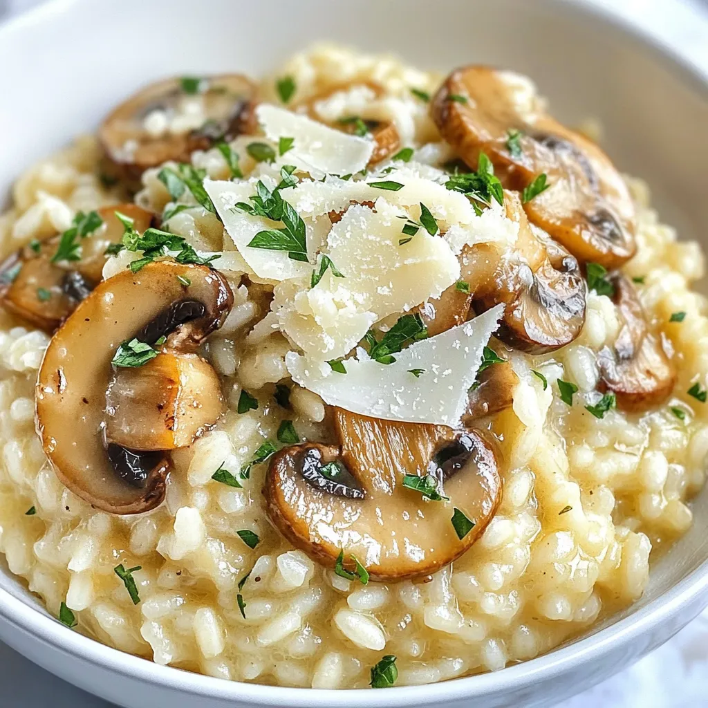 Creamy Mushroom Risotto Deliciously Simple Recipe