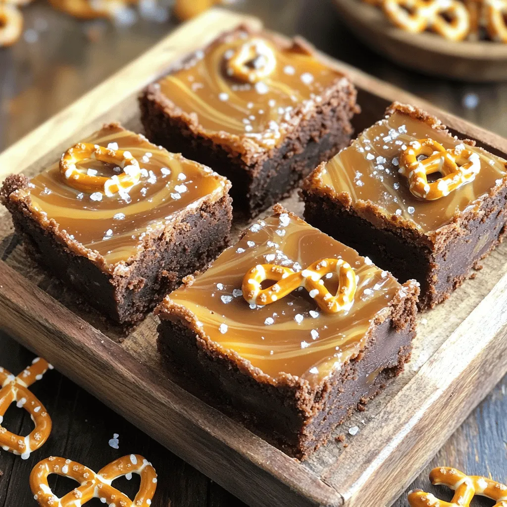 Salted Caramel Pretzel Brownies Irresistible Delight