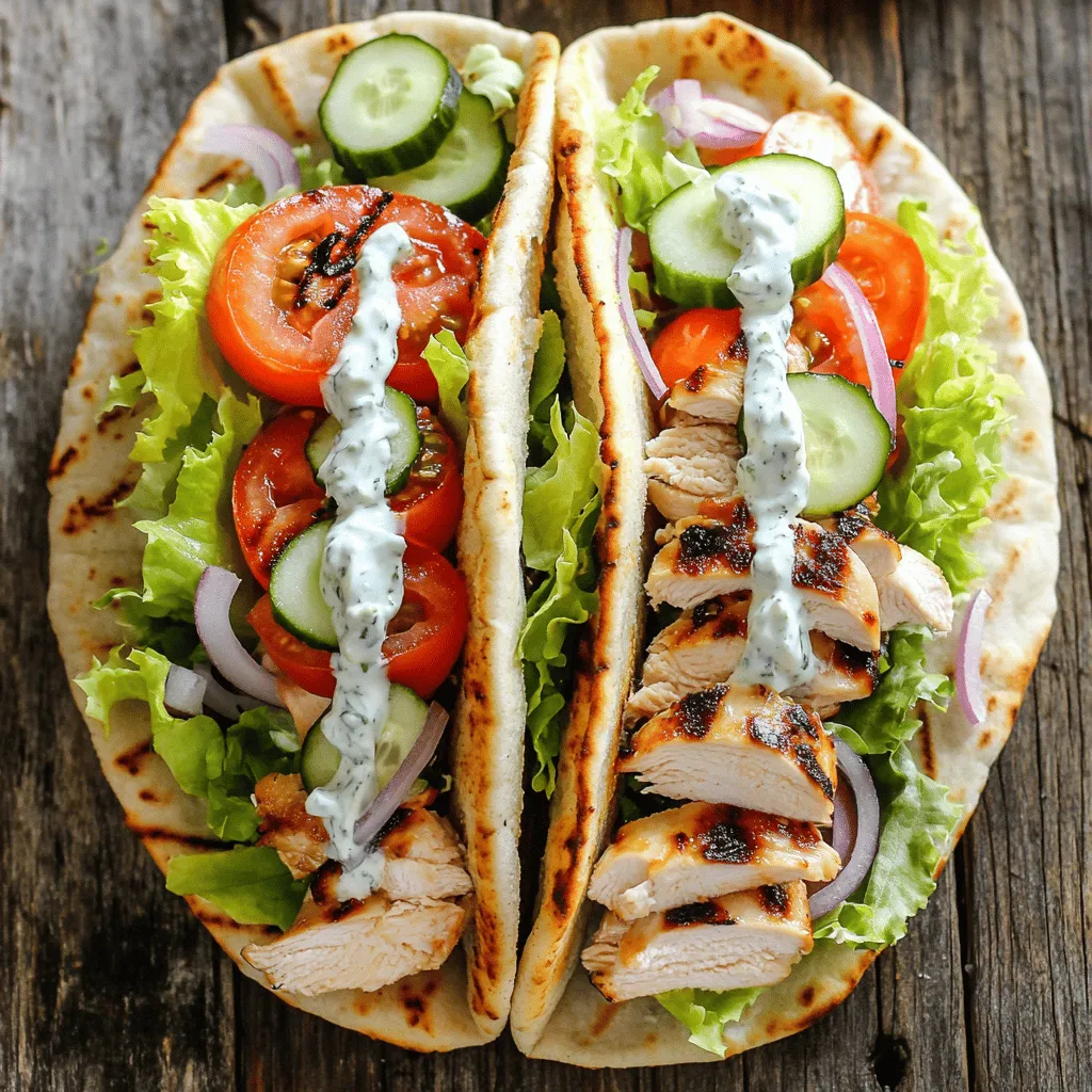 Greek Chicken Gyros Flavorful and Easy to Make