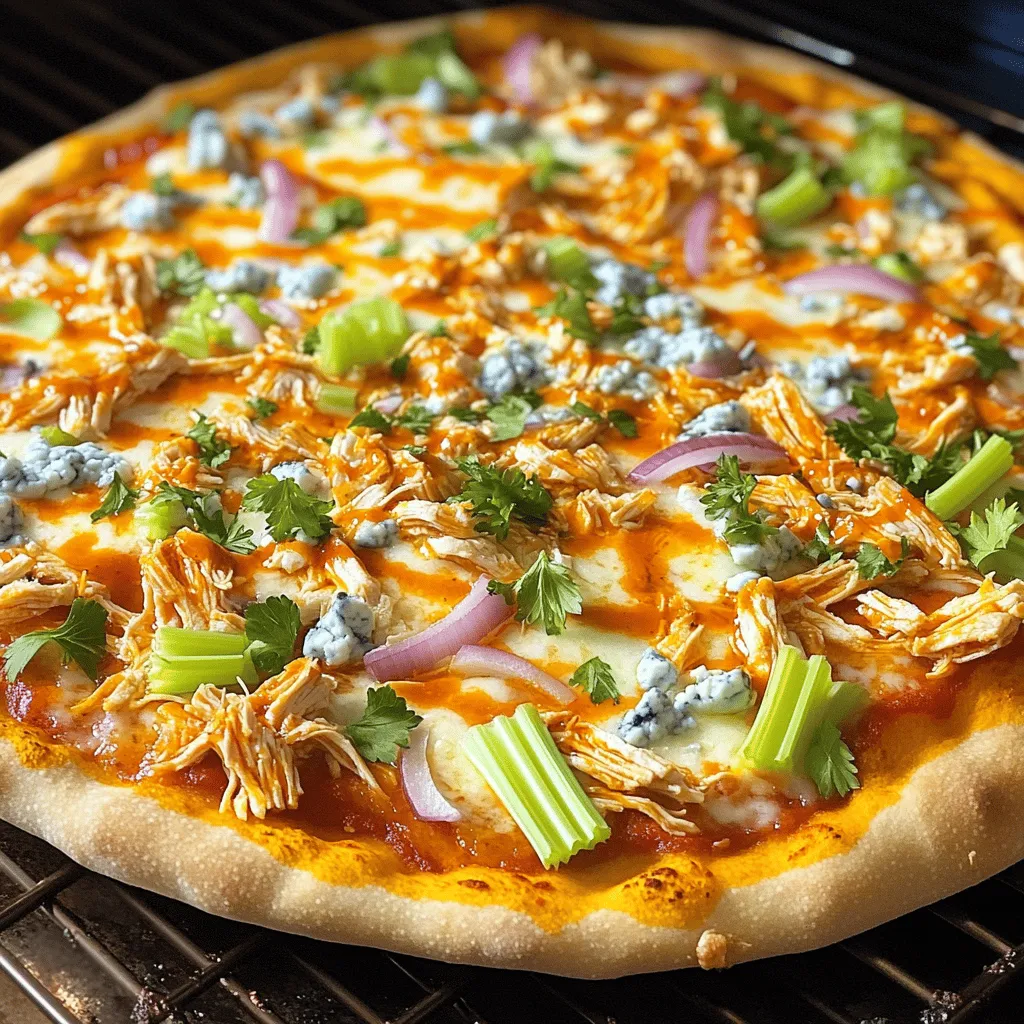 Buffalo Chicken Pizza Savory and Flavorful Delight