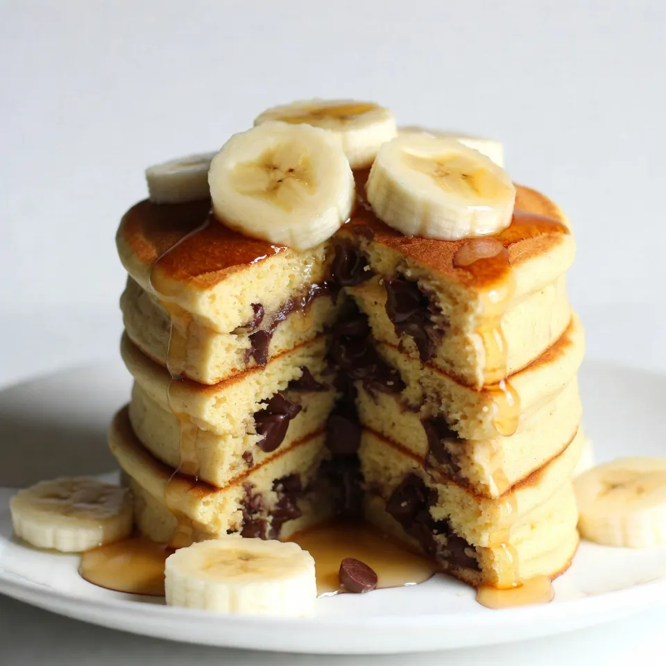 Delicious Banana Chocolate Chip Pancakes Recipe