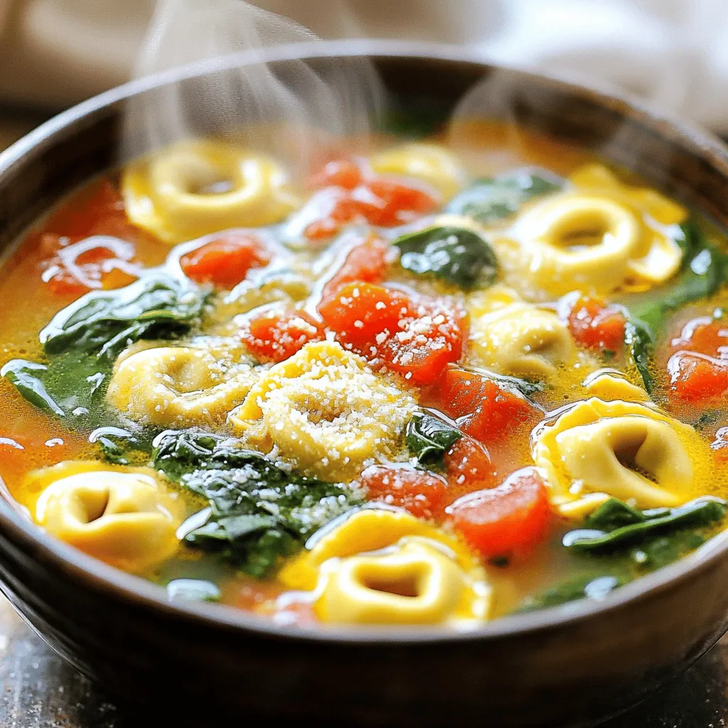One-Pot Spinach Tomato Tortellini Soup Quick Meal Guide