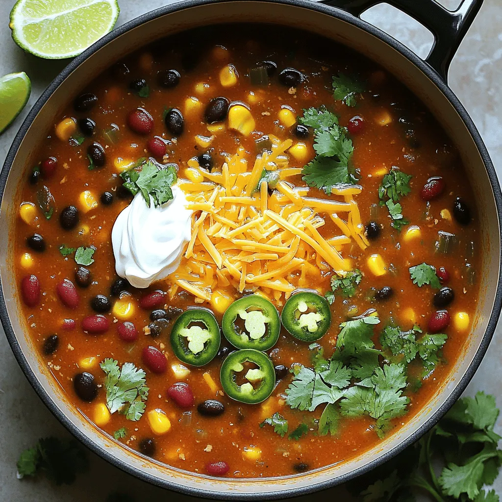 Easy Taco Soup Flavorful and Quick to Make