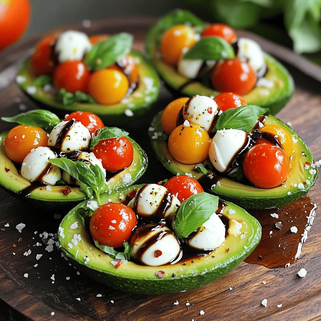 Caprese Stuffed Avocado Irresistible and Fresh Delight