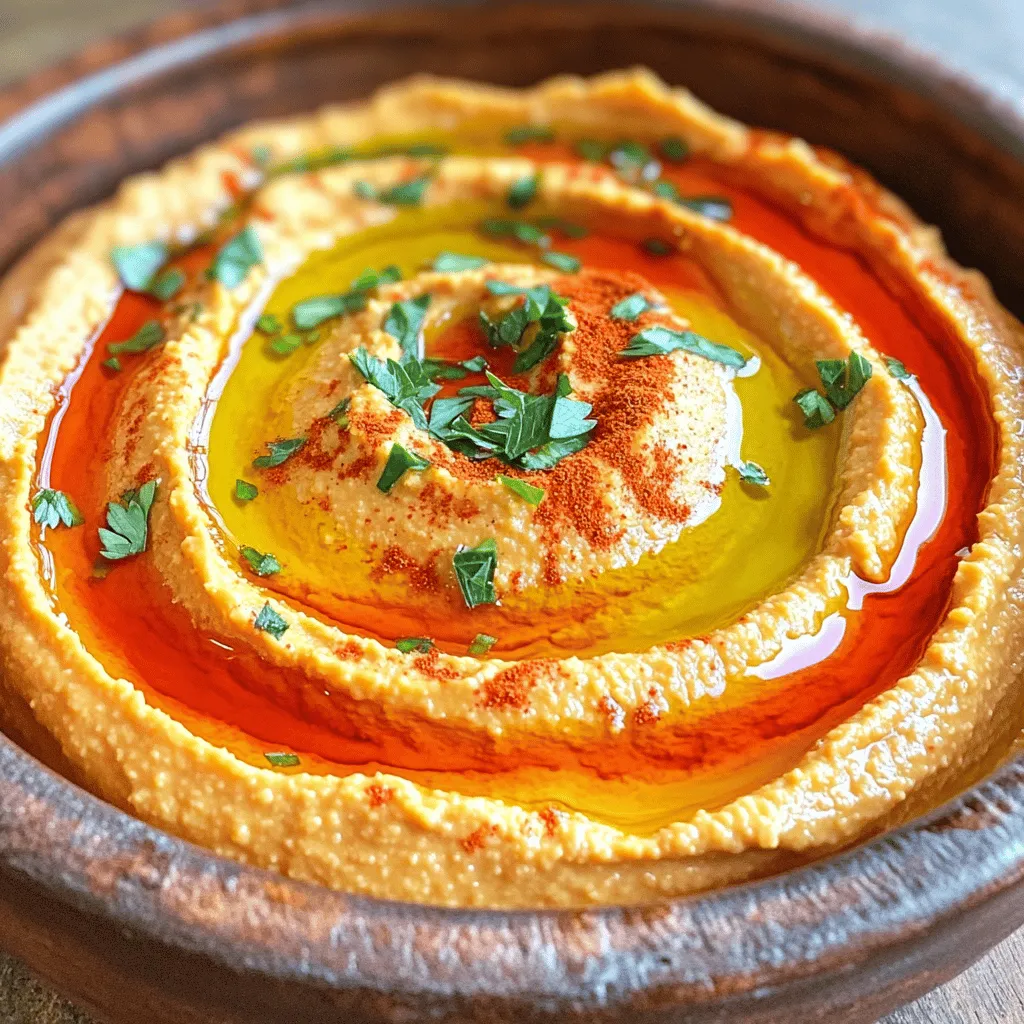 Roasted Red Pepper Hummus Savory and Simple Recipe