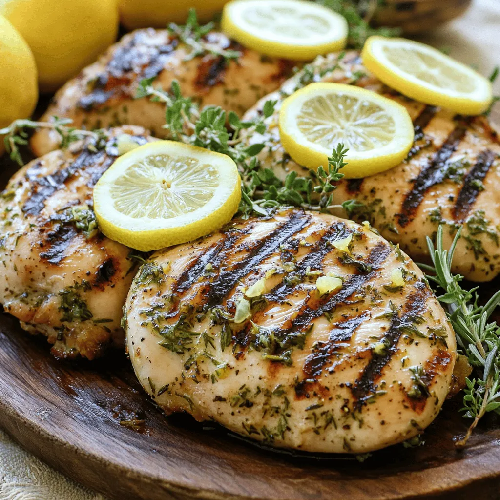 Lemon Herb Grilled Chicken Juicy and Flavorful Dish