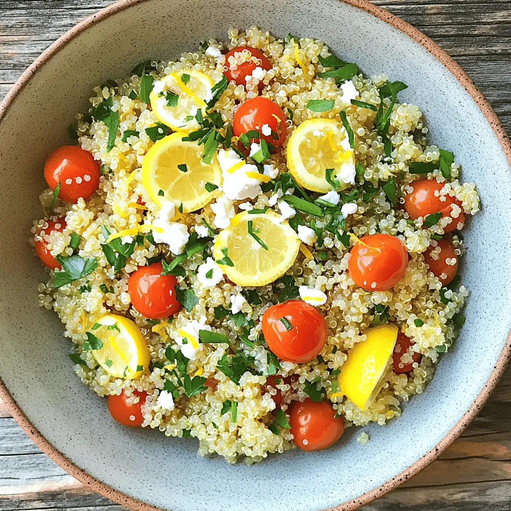 Zesty Lemon Herb Quinoa Tasty and Healthy Dish