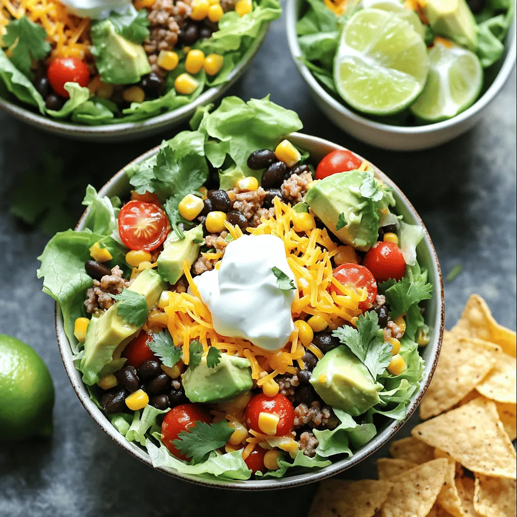 Zesty Taco Salad Bowls Healthy and Flavorful Meal