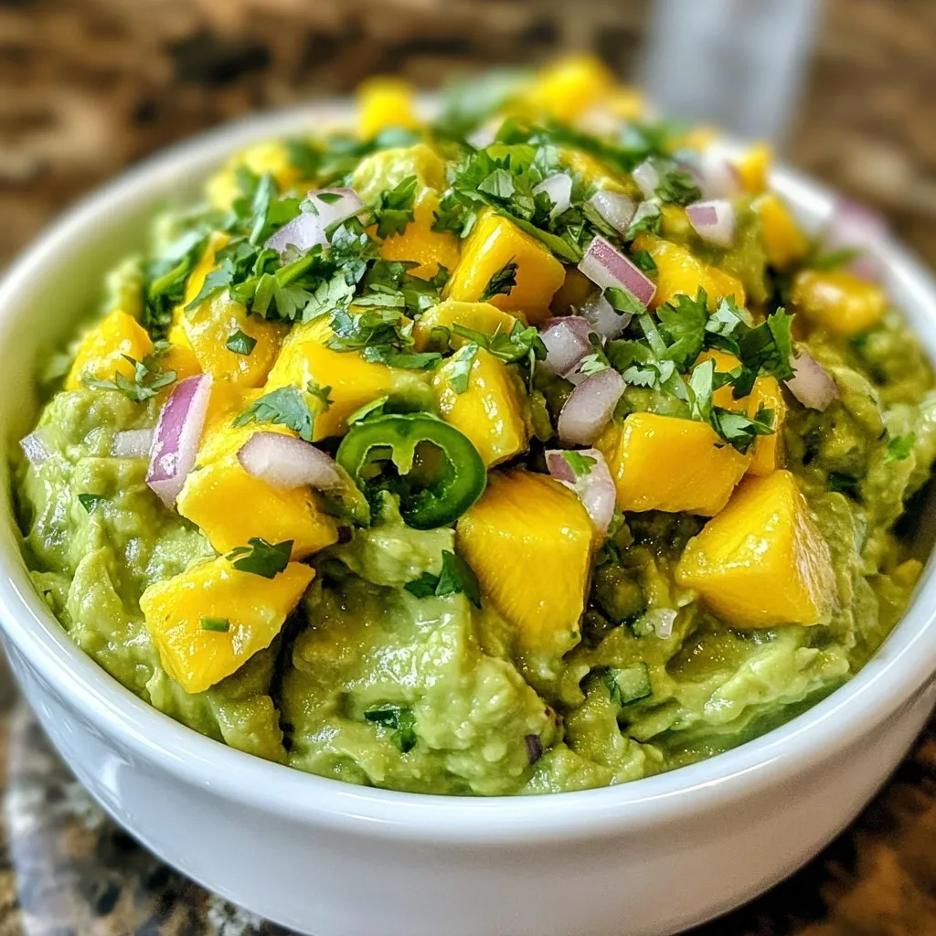 Spicy Mango Guacamole Flavorful and Fresh Dip