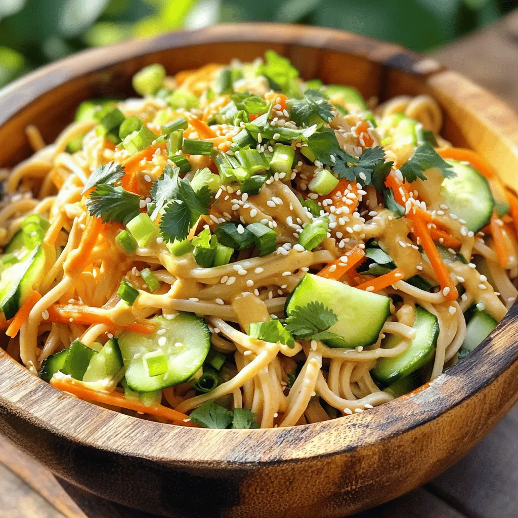 Savory Sesame Peanut Cold Noodles Simple &#038; Tasty Dish