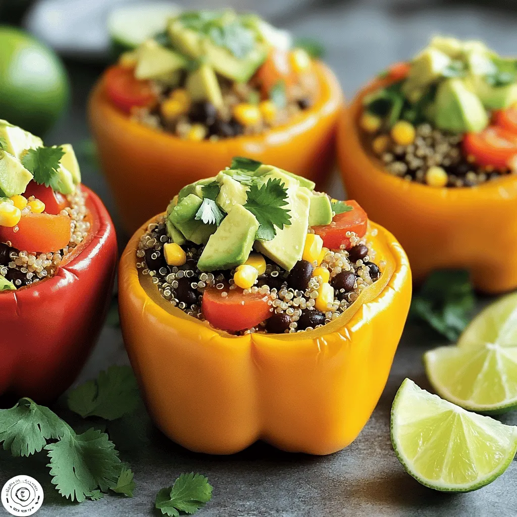 Vegan Quinoa Stuffed Peppers Tasty and Simple Dish