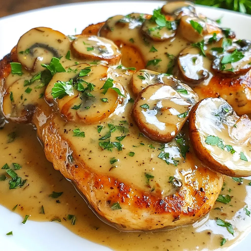 Creamy Balsamic Mushroom Chicken Delightful Meal