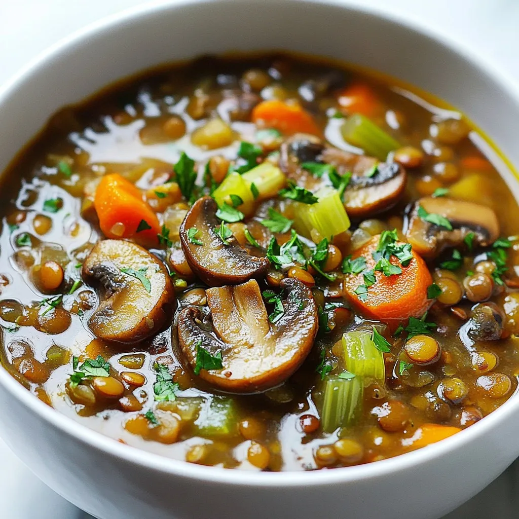 Vegan Lentil Mushroom Stew Hearty and Simple Recipe