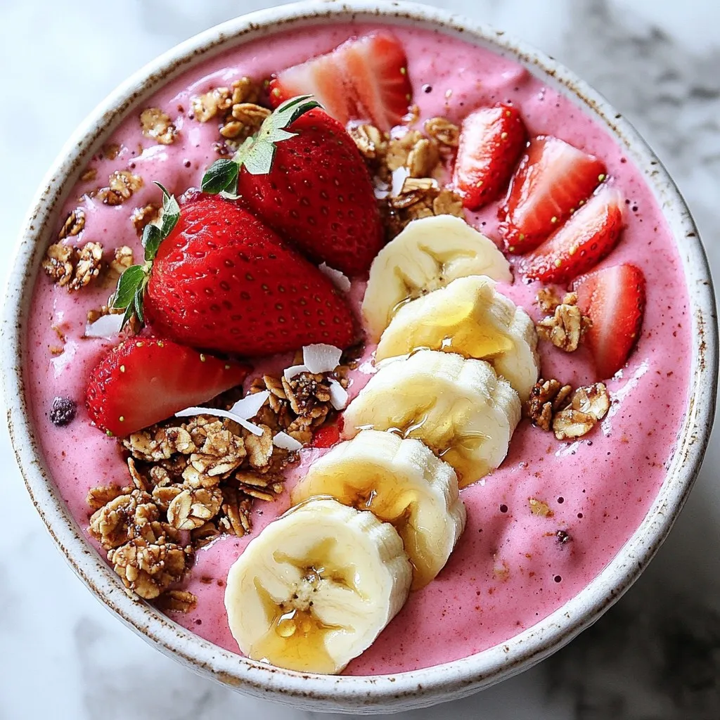 Strawberry Banana Smoothie Bowl Flavorful and Fresh