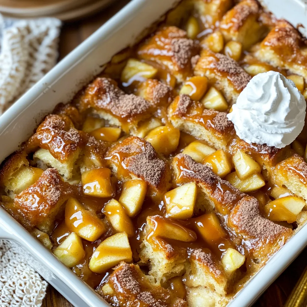 Caramel Apple Bread Pudding Cozy and Comforting Dessert