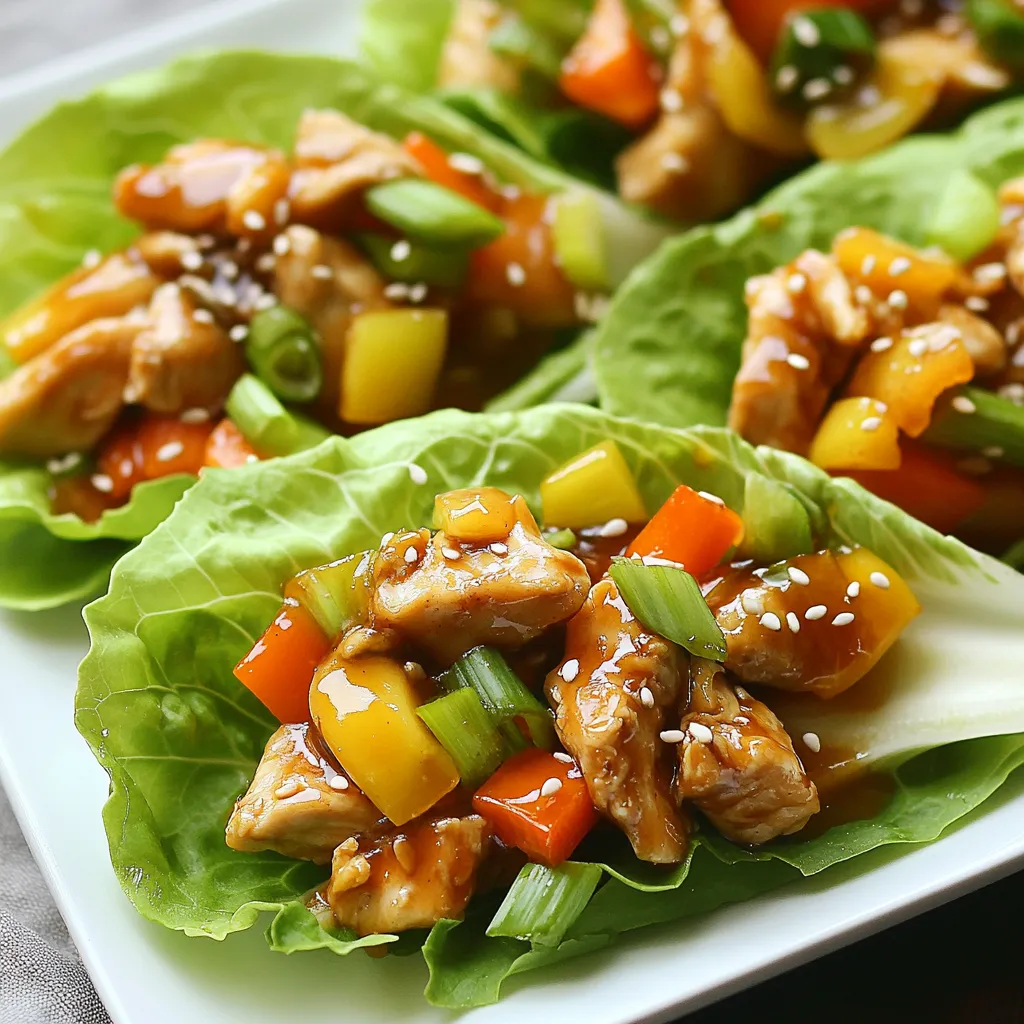 Teriyaki Chicken Lettuce Wraps Tasty and Simple Dish