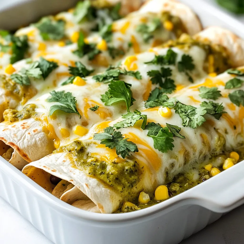 Salsa Verde Chicken Enchiladas Flavorful and Easy Meal