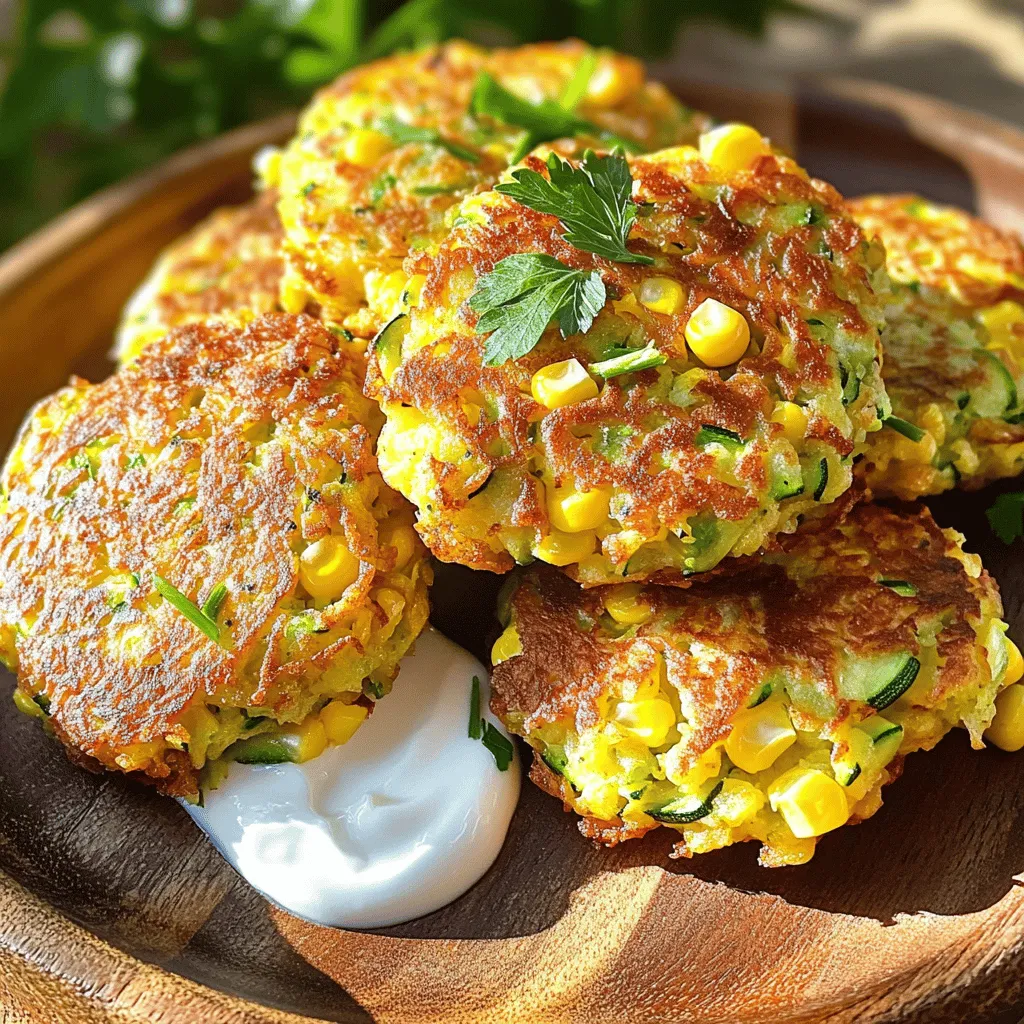 Zucchini and Corn Fritters Flavorful Weeknight Meal