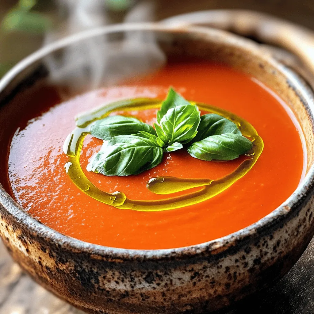 Easy Tomato Basil Soup Simple and Flavorful Recipe