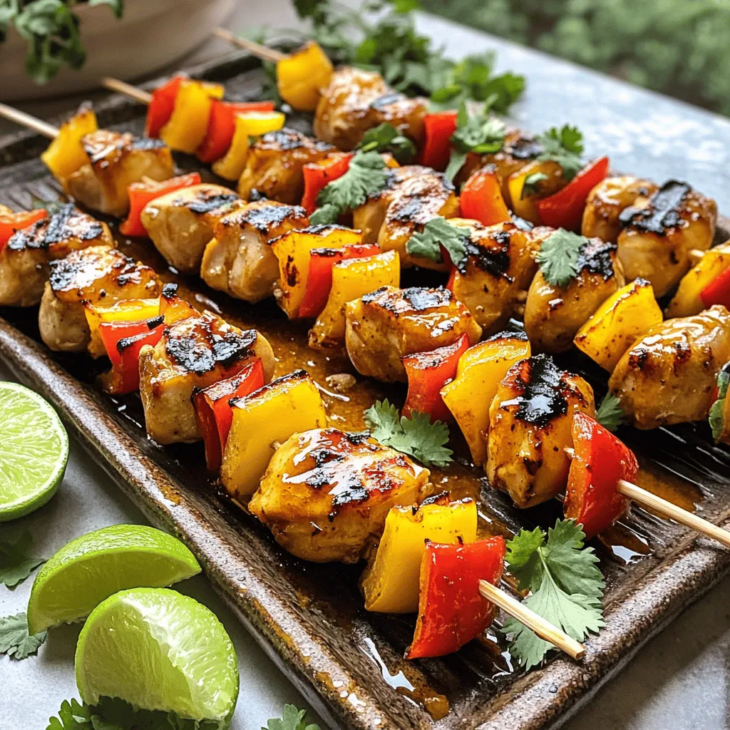 Savory Sweet and Spicy Thai Chicken Skewers Recipe