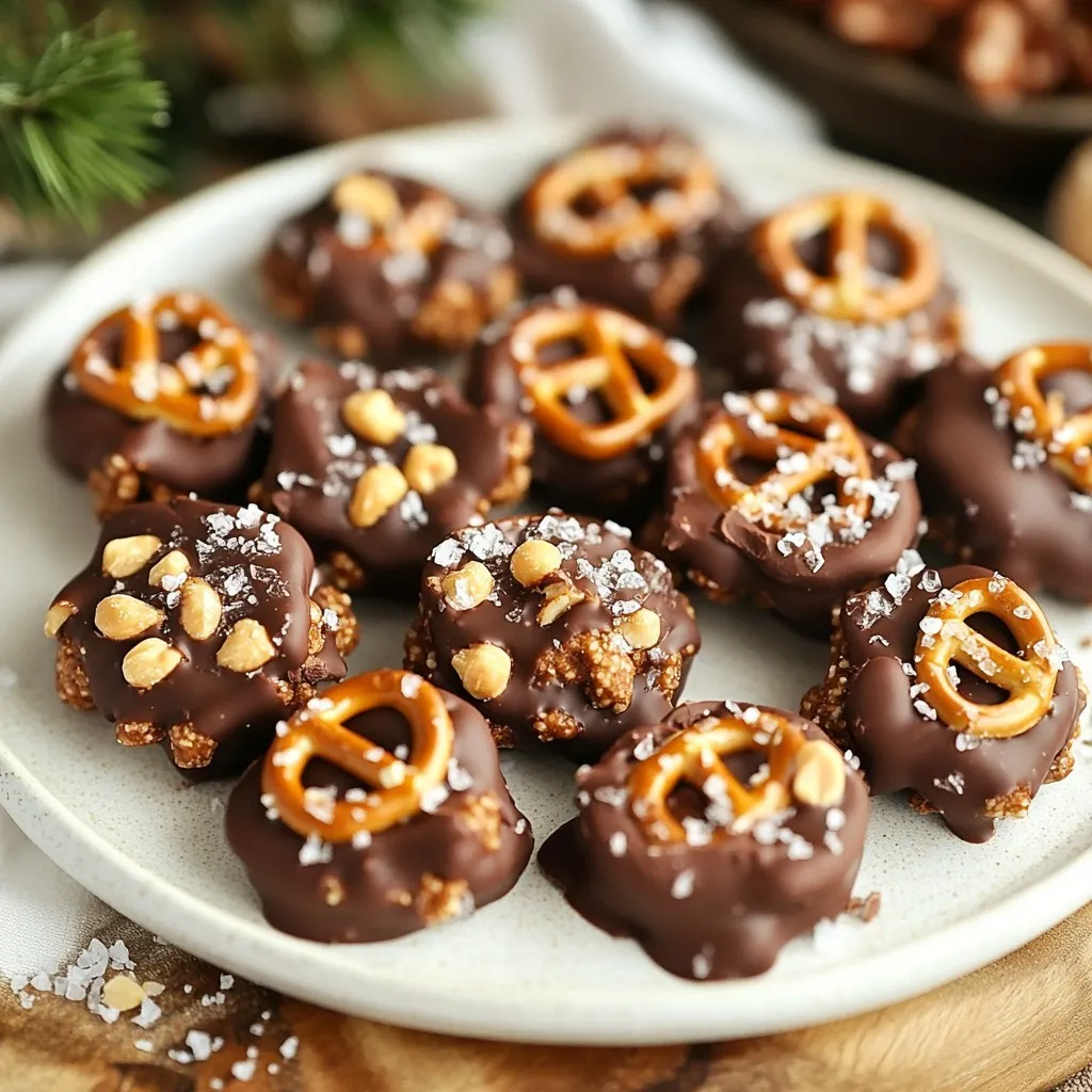 Chocolate Pretzel Peanut Clusters Irresistible Treat
