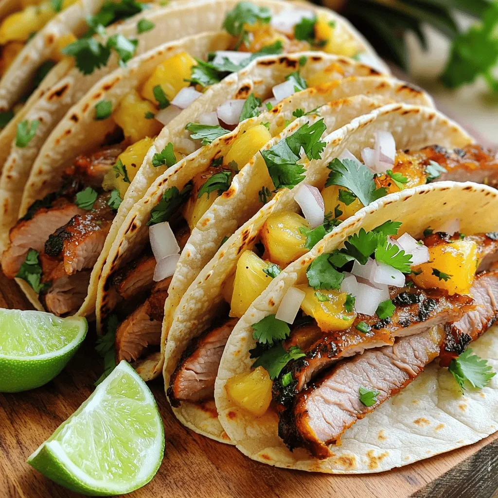 Mouthwatering Tacos Al Pastor Delightful Flavor Burst