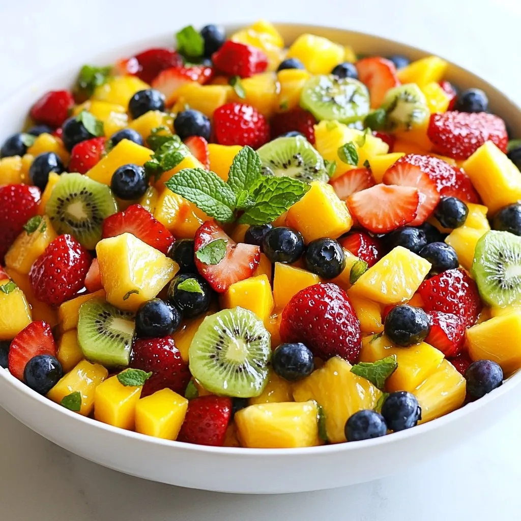 Honey Lime Fruit Salad Refreshing Summer Delight