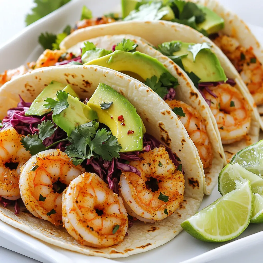 Spicy Garlic Shrimp Tacos 15 Minutes Quick Recipe