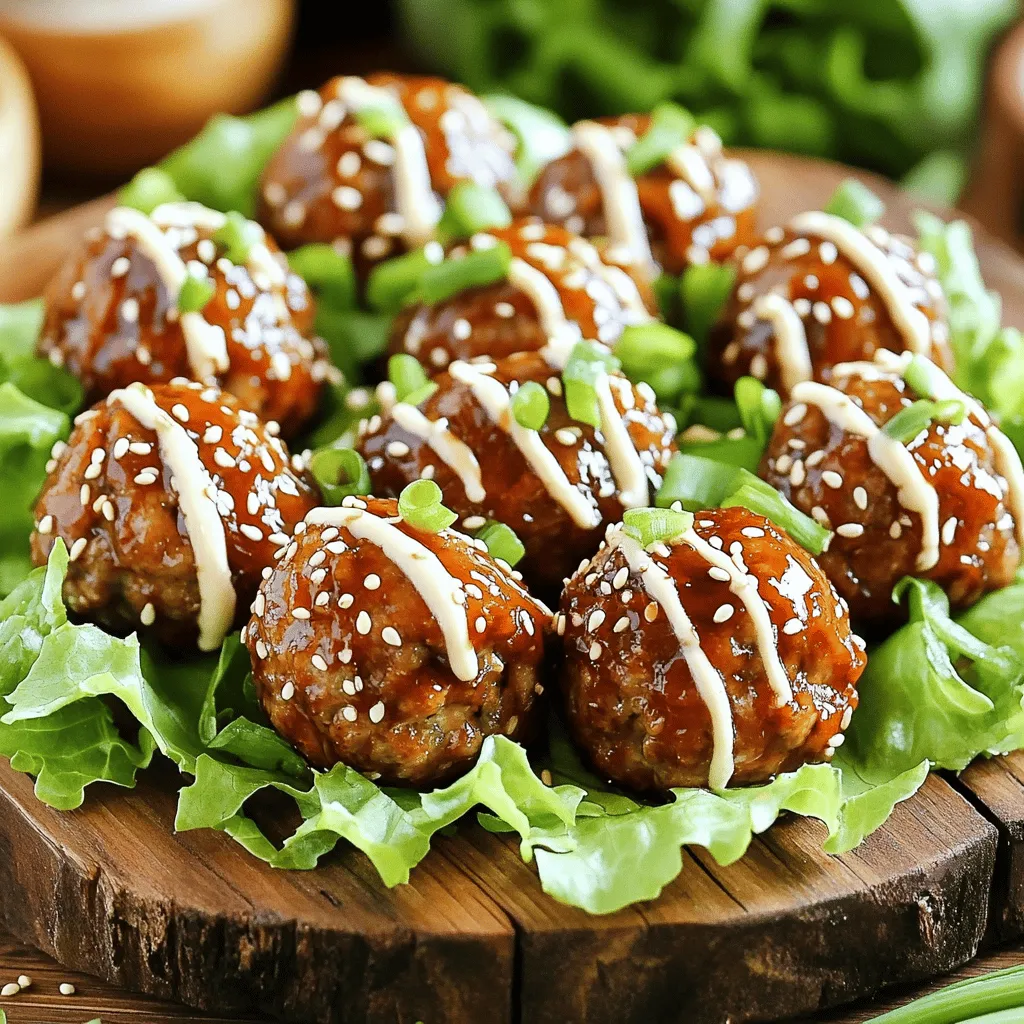 Korean BBQ Meatballs with Spicy Mayo Delight