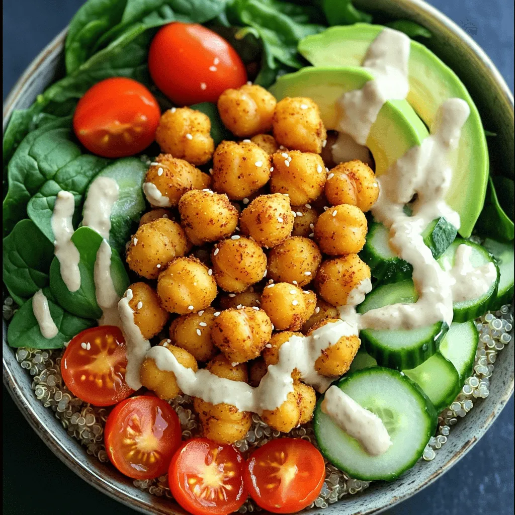 Crispy Chickpea Buddha Bowl Flavorful Plant-Based Meal