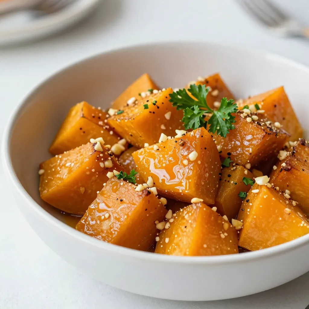 Honey Garlic Roasted Butternut Squash Delight Recipe