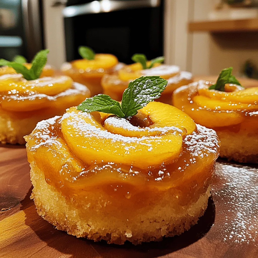 Peach Upside Down Mini Cakes Fresh and Delightful Recipe